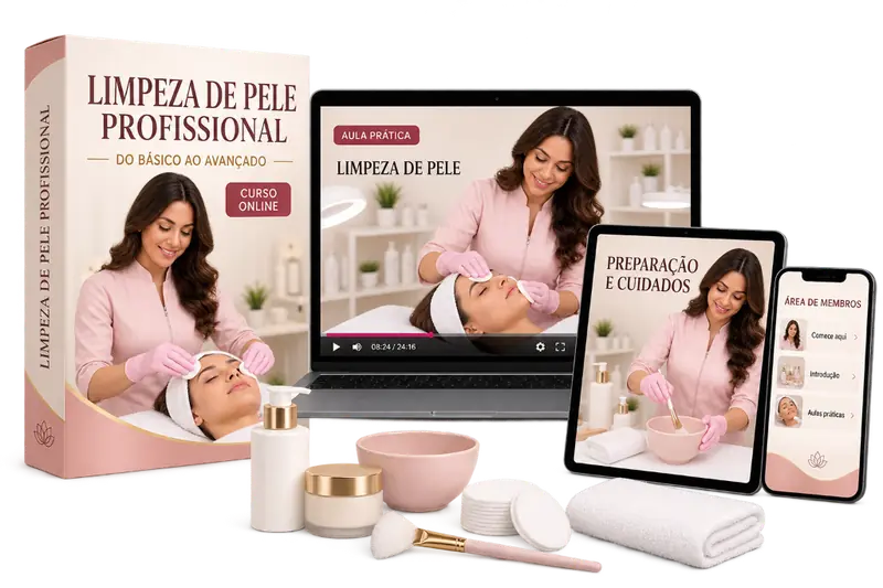 Curso de Limpeza de Pele Profissional em Casa